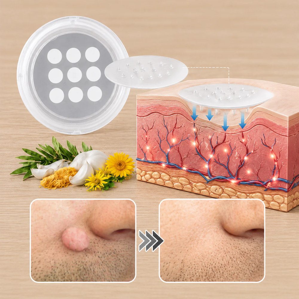 ✨𝐇𝐢𝐬𝐤𝐢𝐧® 2-in-1 Microneedle & Hydrocolloid Patch🍀 | Removes raised moles, acne, flat warts, and skin tags | Helps improve wrinkles, scars, and blemishes | Invisible patches for face and body