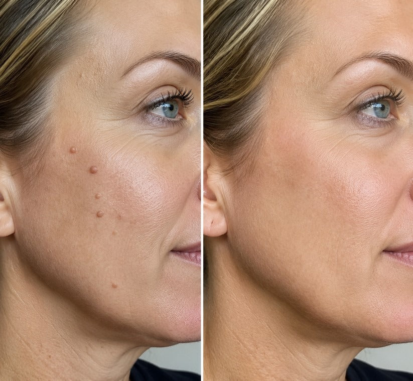 ✨𝐇𝐢𝐬𝐤𝐢𝐧® 2-in-1 Microneedle & Hydrocolloid Patch🍀 | Removes raised moles, acne, flat warts, and skin tags | Helps improve wrinkles, scars, and blemishes | Invisible patches for face and body